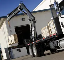 crane truck lifting